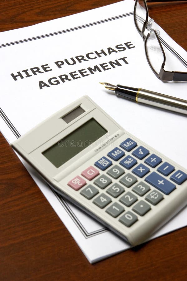 Hire Purchase Agreement stock image. Image of hire ...