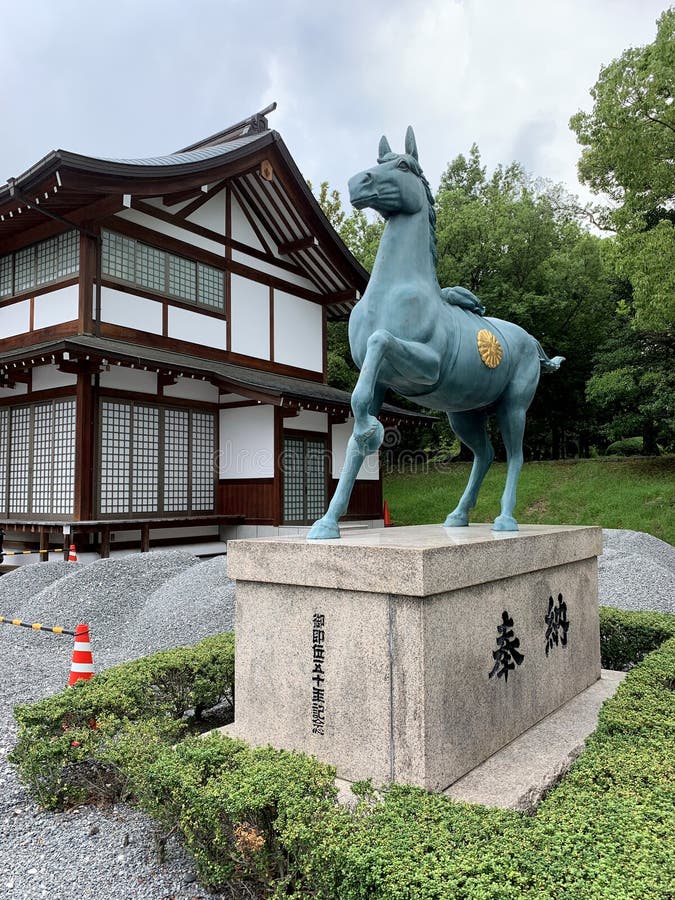 Horse statue at Shrine in Hiroshima castle