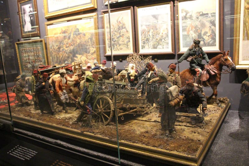 Hisart, mundo primer y solamente diorama viva del museo de la historia fotografía de archivo
