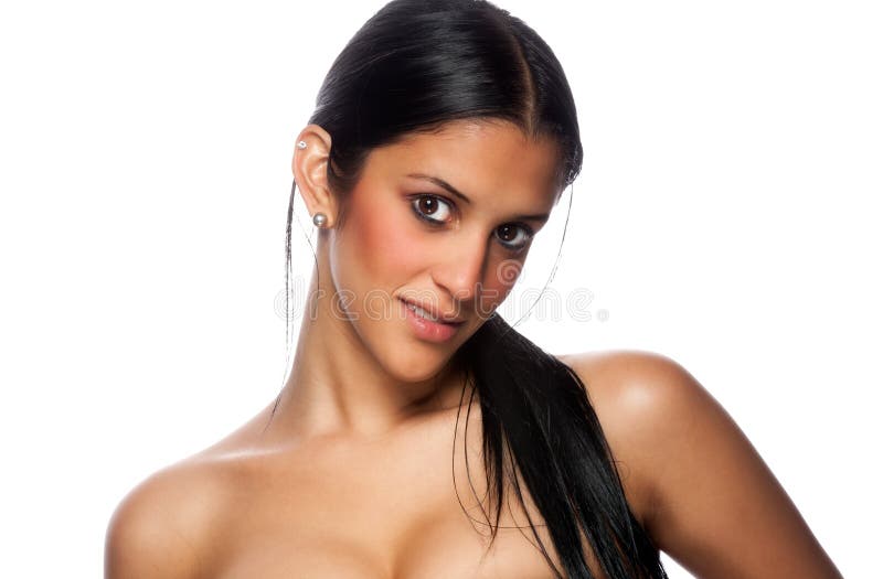 Hispanic Woman Portrait stock images