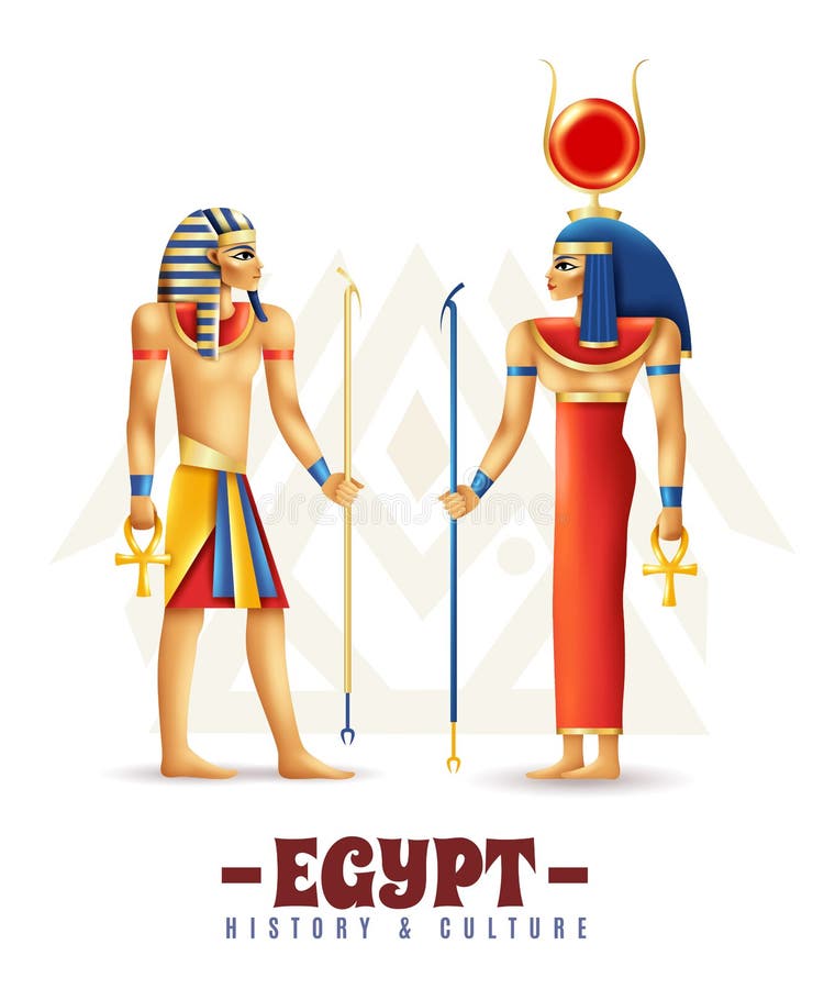 Histoire de l'Egypte et concept de construction de culture illustration de vecteur Histoire de l'Egypte et concept de construction de culture illustration de vecteur