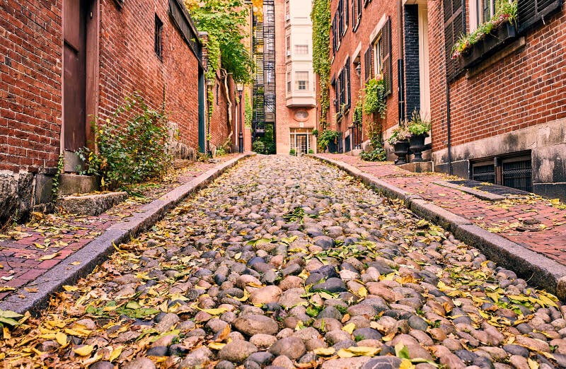 Acorn Street Beacon Hill Paralelepípedos Boston Em Massachusetts EUA Foto  Royalty Free, Gravuras, Imagens e Banco de fotografias. Image 38744491