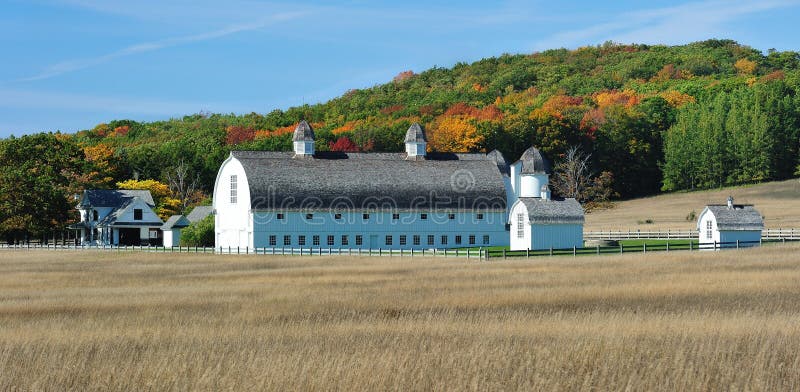 Historic barn Autum Sleeping Bear Dunes, Michigan stock photography Historic barn Autum Sleeping Bear Dunes, Michigan stock photography