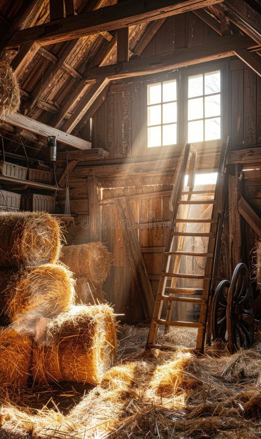 Historic barn, rural charm: wooden wall, vintage piece, farmhouse classic, straw covering, old building, antique style, authentic design, aged craft, traditional storage, rustic ambiance,. Stable rustic style stock images, royalty-free photos and pictures