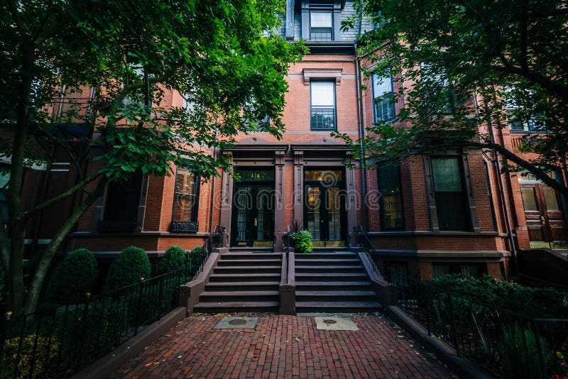 Historic Residential Buildings Along Commonwealth Avenue, in Back Bay