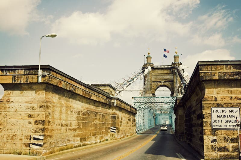 Historic bridge in Cincinnati, Ohio