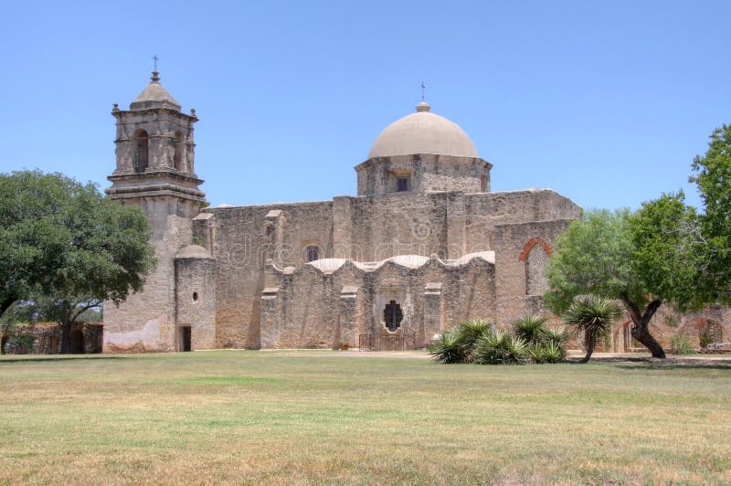 Historic Building Mission in San Antonio Stock Photo - Image of trip