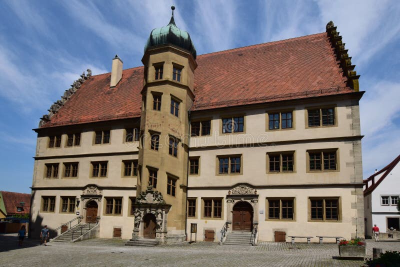 Historic building in Rothenburg ob der Tauber, Germany