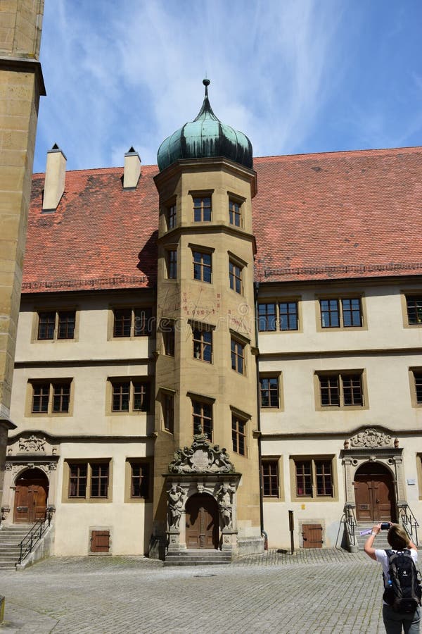 Historic building in Rothenburg ob der Tauber, Germany