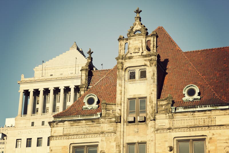 Historic buildings in the center of St Louis