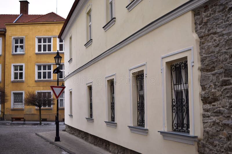 Historické budovy ve východní Evropě city.Skalica, Slovensko