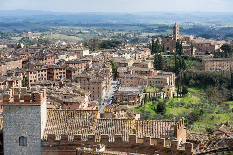 Magnificent Medieval Siena,Tuscany, Italy Stock Image - Image of ...
