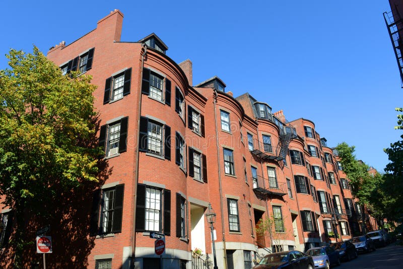 Historic Buildings on Beacon Hill, Boston, USA stock photography Historic Buildings on Beacon Hill, Boston, USA stock photography