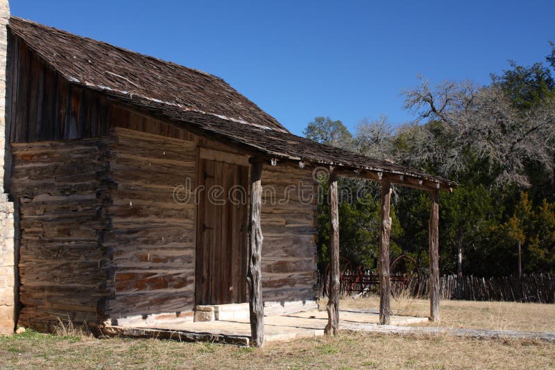 Historic cabin porch royalty free stock photography Historic cabin porch royalty free stock photography
