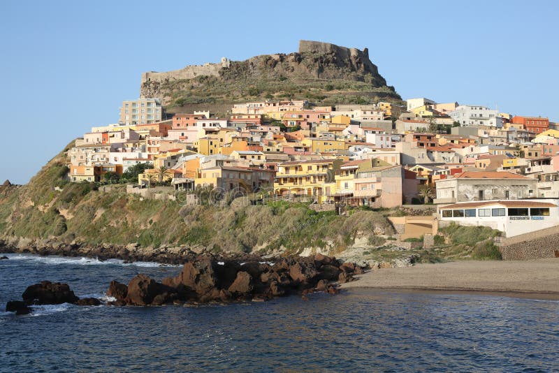 Historic Castelsardo on Sardinia Island, Italy Stock Photo - Image of ...