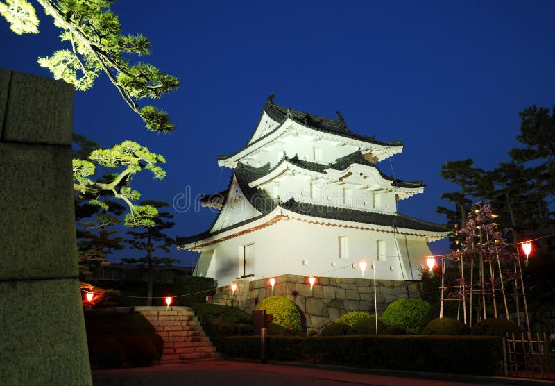 Historic castle in japan stock photos
