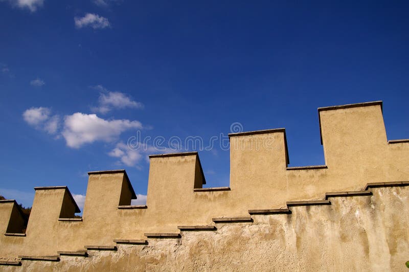 Historic castle in Karlstein royalty free stock photos