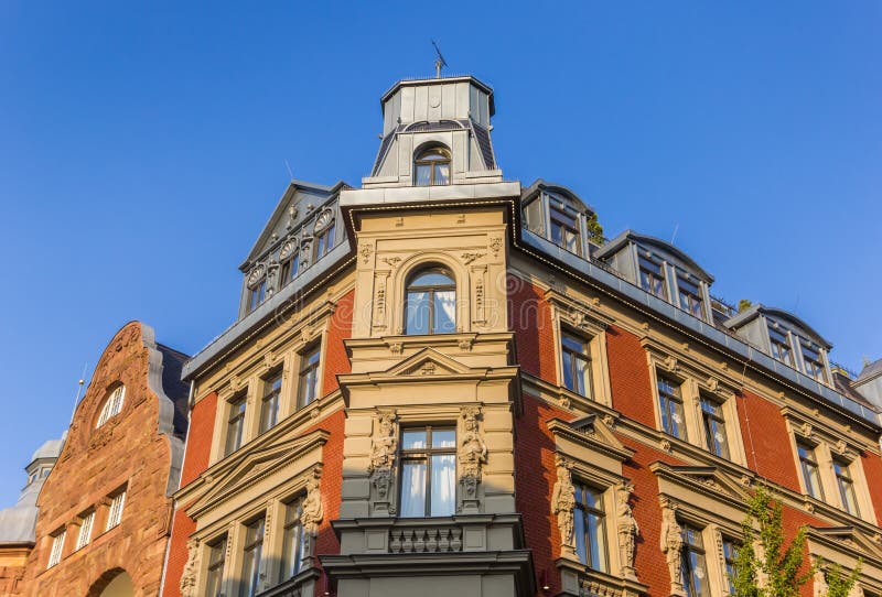 Historic corner house in the center of Weimar