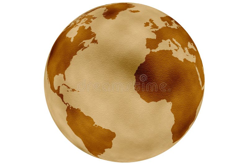 Historic earth globe