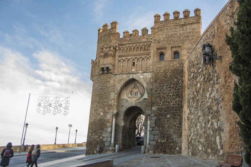 Historic entrance gate to the city of Toledo Spain royalty free stock image Historic entrance gate to the city of Toledo Spain royalty free stock image