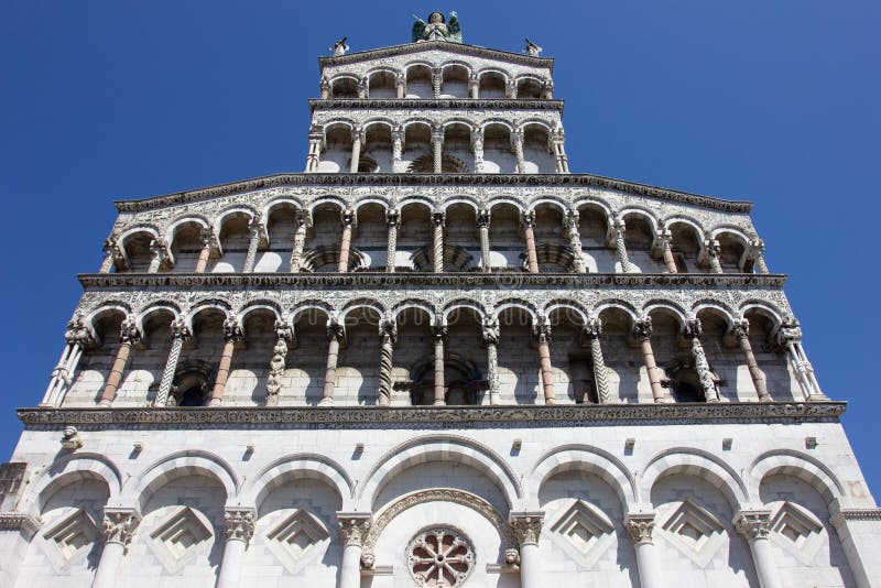 The historic facade of the Italian Catholic Church royalty free stock photo The historic facade of the Italian Catholic Church royalty free stock photo