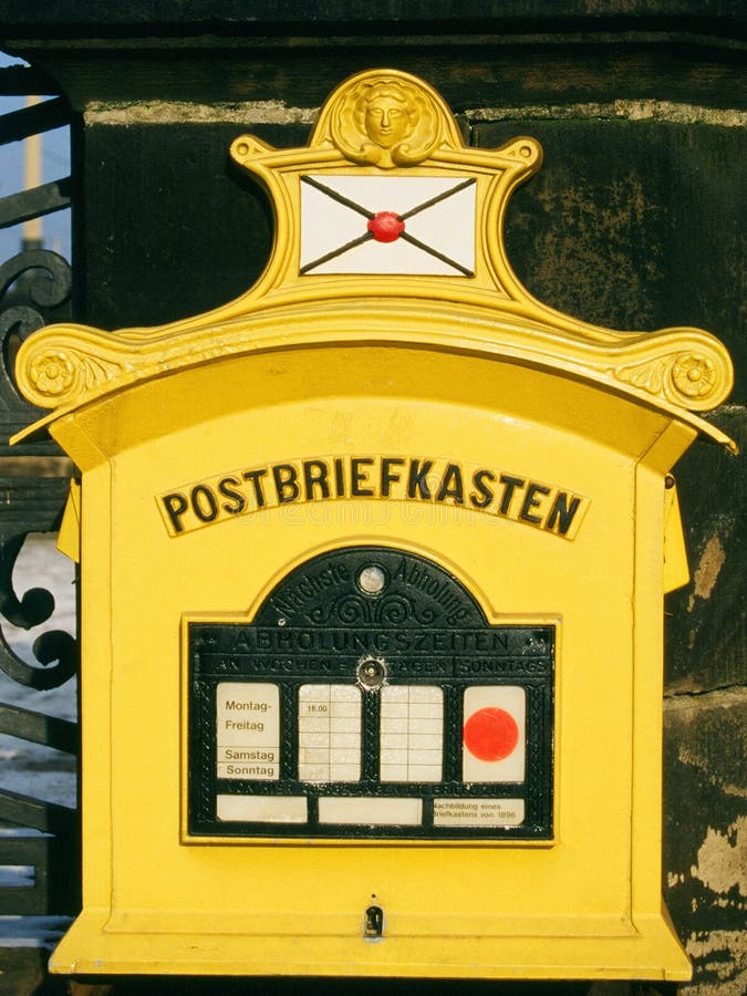 Historic German Mailbox stock image. Image of cute, germany 458899