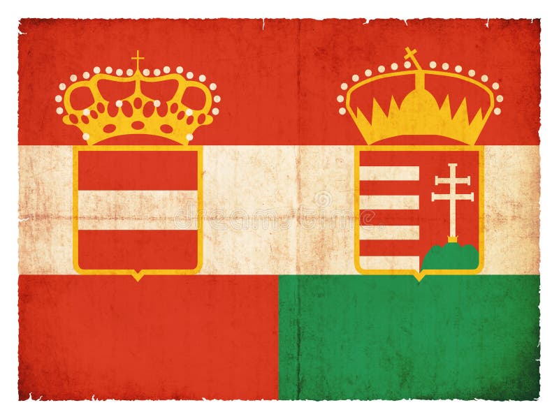 Historic grunge flag of the Austro-Hungarian Monarchy stock photos Historic grunge flag of the Austro-Hungarian Monarchy stock photos
