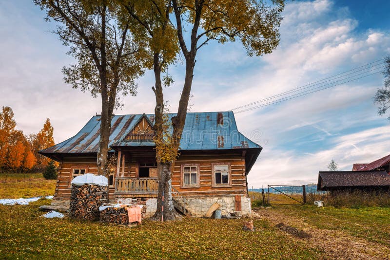 Historický dům v obci Ždiar ve Vysokých Tatrách