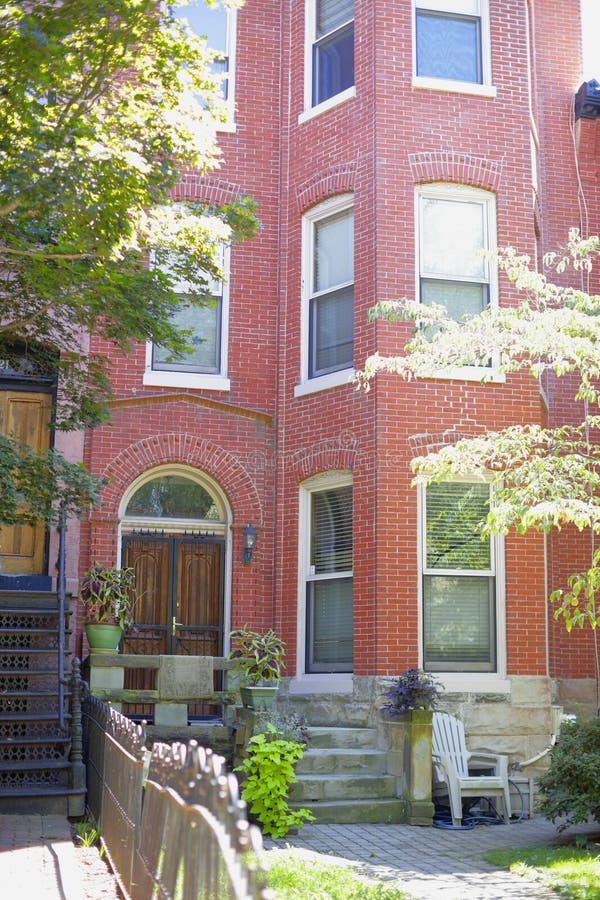Historic Homes in Washington DC Stock Photo Image of brick, townhome