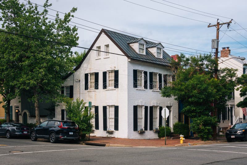 A Historic House, in Alexandria, Virginia Editorial Stock Image Image of outdoors, virginia