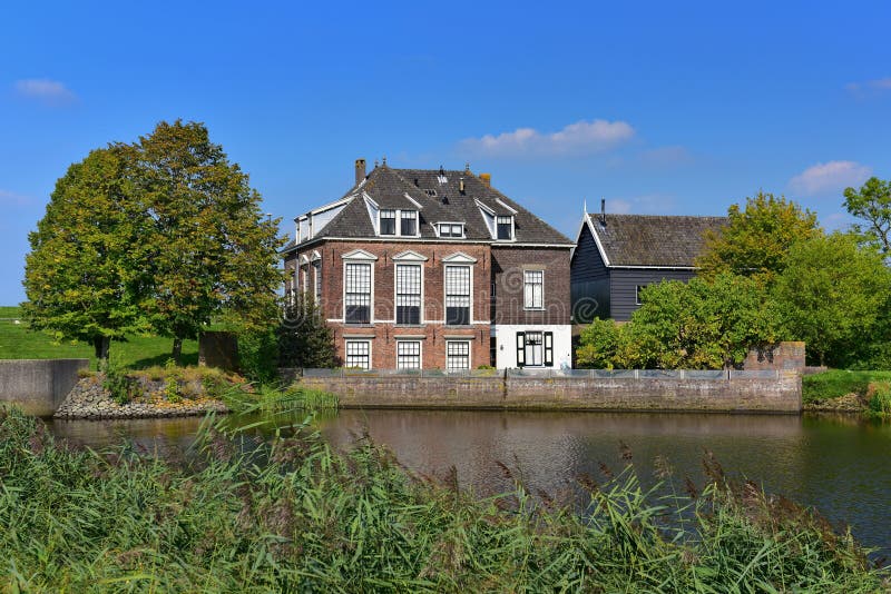 Historic House at Kinderdijk Stock Photo - Image of historic, building ...