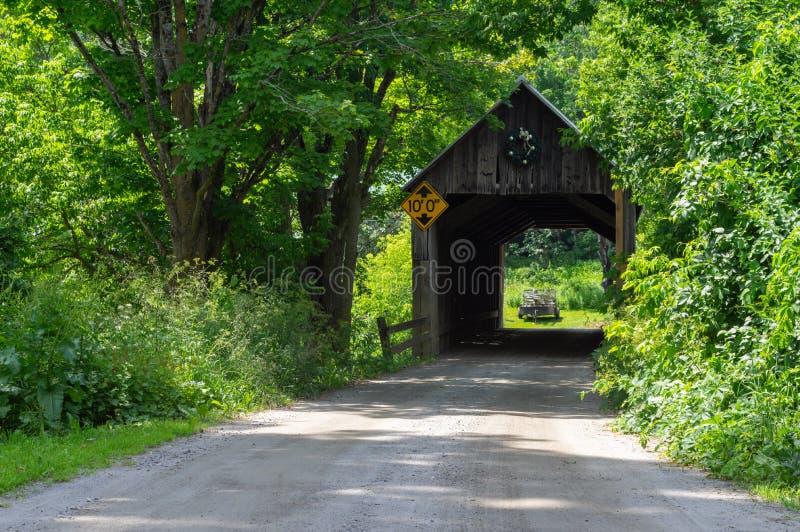 Howe Covered Bridge royalty free stock photography