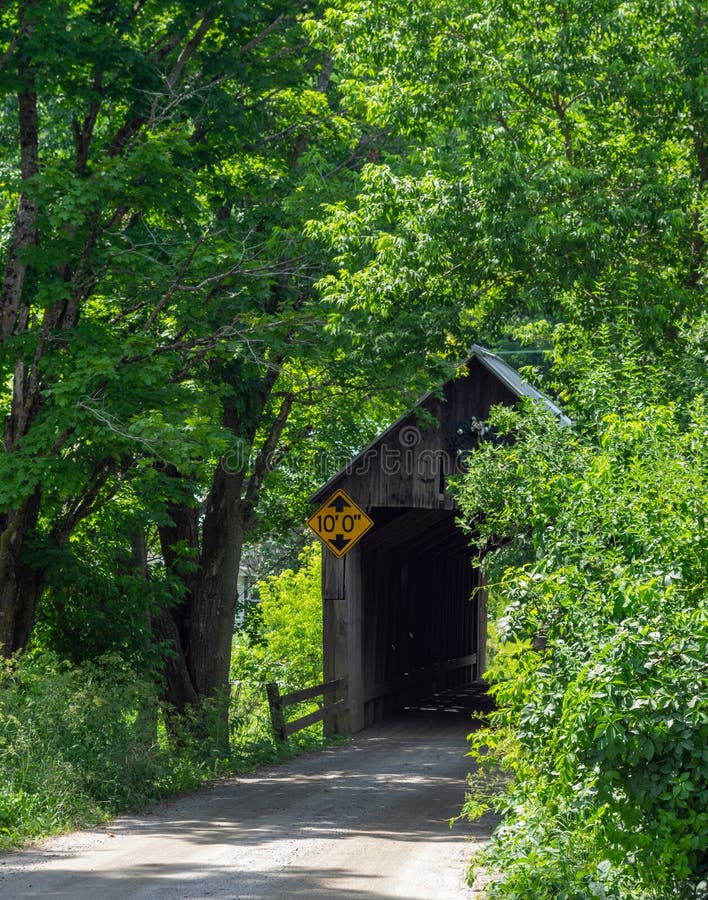 Howe Covered Bridge royalty free stock images