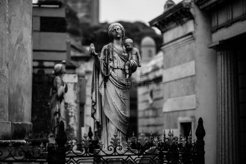 La Recoleta Cemetery. Buenos Aires, Argentina stock photography La Recoleta Cemetery. Buenos Aires, Argentina stock photography