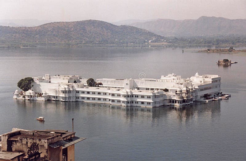 The historic lake palace at udaipur in india. The historic lake palace at udaipur in india