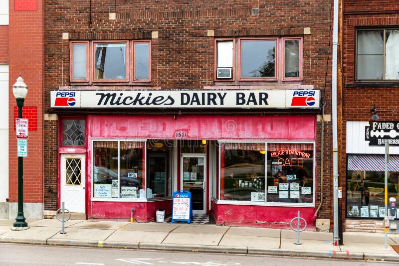 Historic Mickies Dairy Bar in Madison, WI Editorial Photography Image