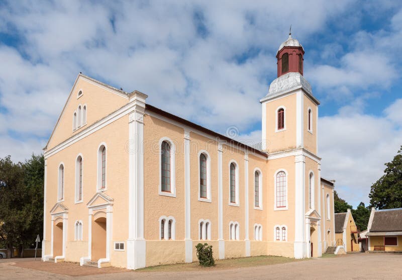 Historic Moravian Church in Genadendal stock photos Historic Moravian Church in Genadendal stock photos