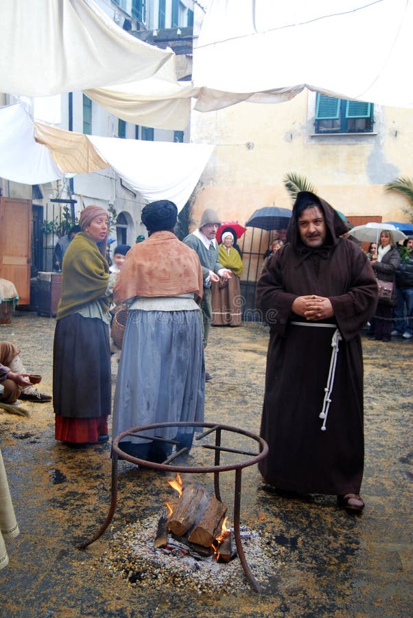 Historic Parade in Taggia royalty free stock photography