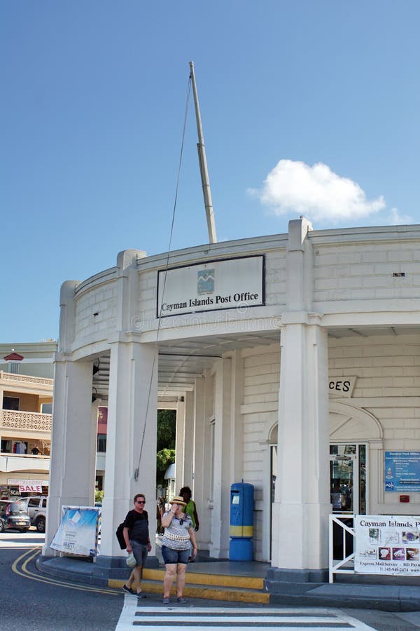 Historic Post Office Building on Grand Cayman Editorial Stock Image