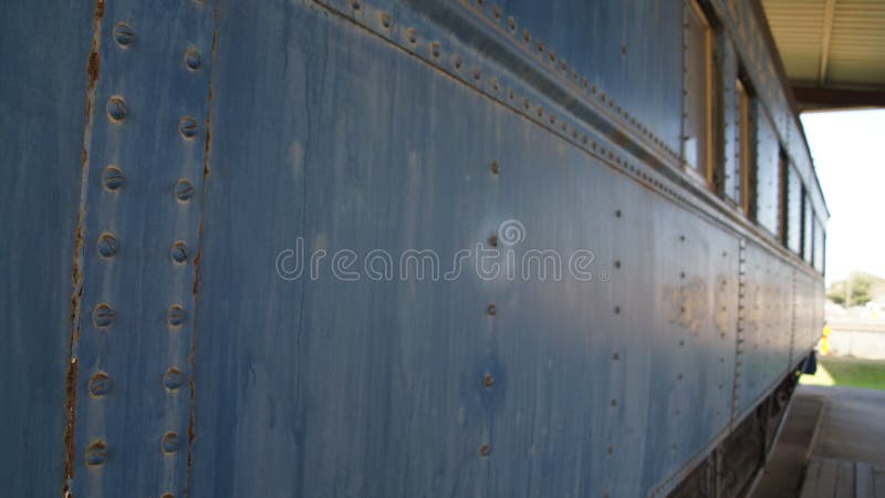 Old Passenger Train Car at Train Station