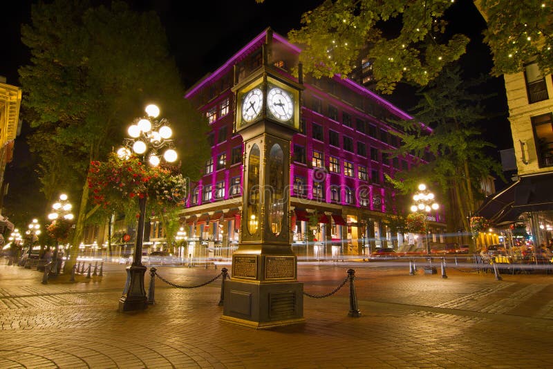 Historic Steam Clock in Gastown Vancouver BC Stock Image - Image of  district, clock: 21285329