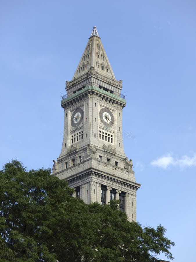 Historic Stone Church clocktower and Trees