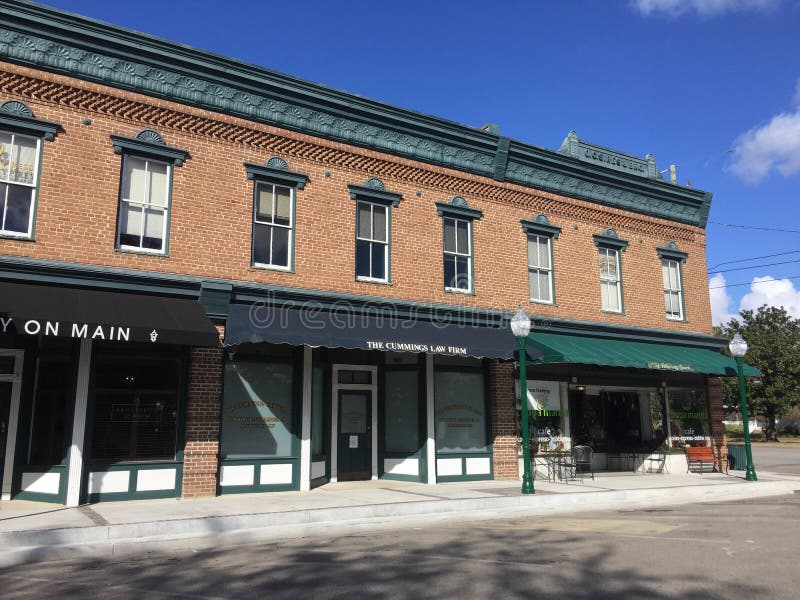 Historic Stores in Summerville, South Carolina Editorial Photography