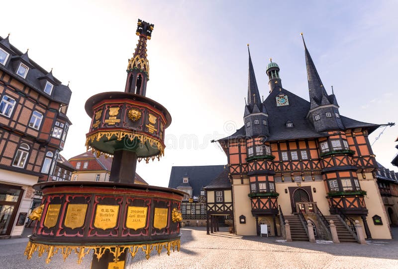 Historic town hall wernigerode germany