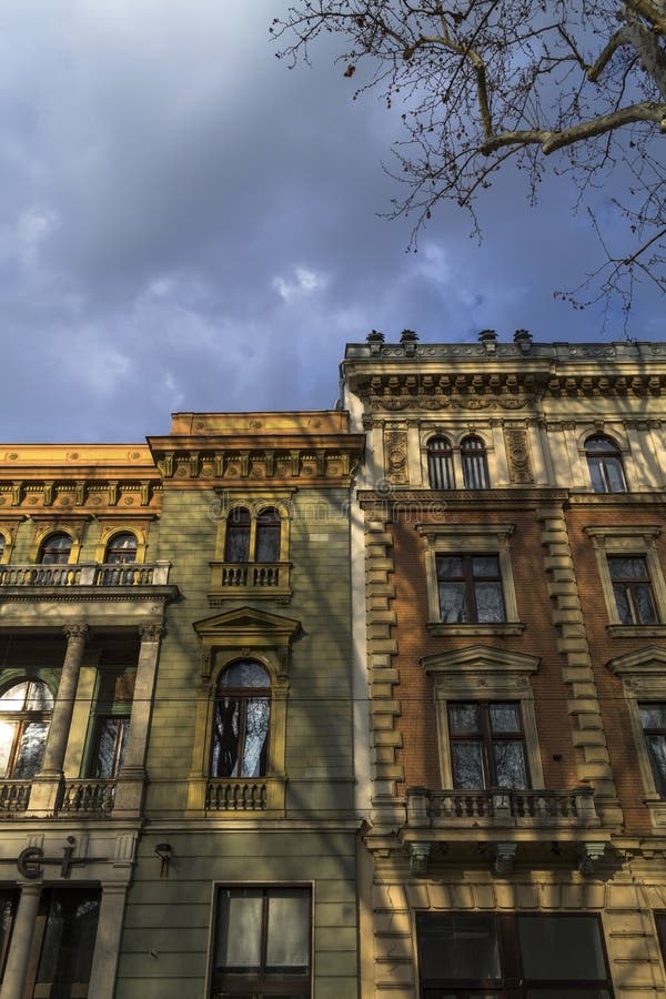 Historic vintage buildings stock image. Image of detail 90415401