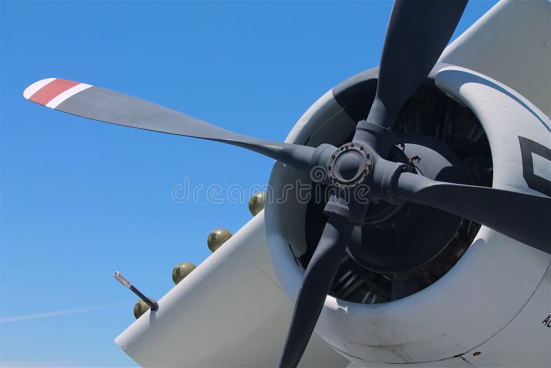 Historic World War II Propeller Plane