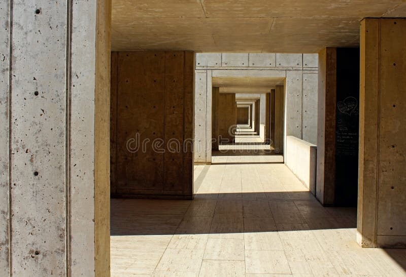 Architecture Structure Of The Salk Institute Stock Image