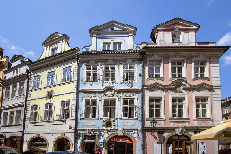 Historical Buildings on Mostecka Street in Prague, Czech Republic Editorial  Image - Image of mostecka, cobblestone: 115002035