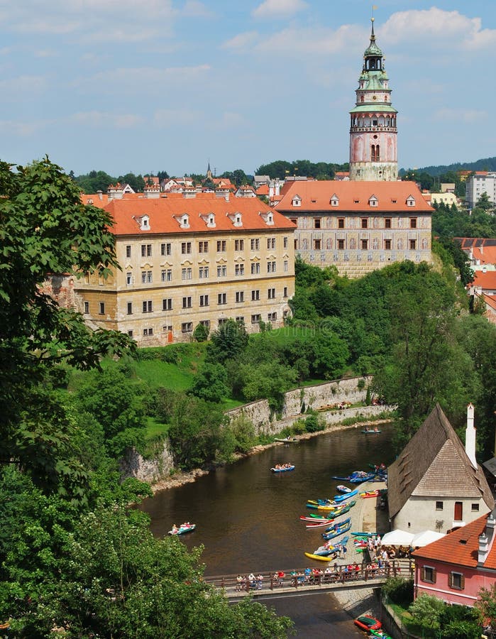 Historical Center of Cesky Krumlov, Czech Republic royalty free stock photo Historical Center of Cesky Krumlov, Czech Republic royalty free stock photo