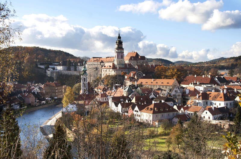 Historical Center of Cesky Krumlov stock photography Historical Center of Cesky Krumlov stock photography